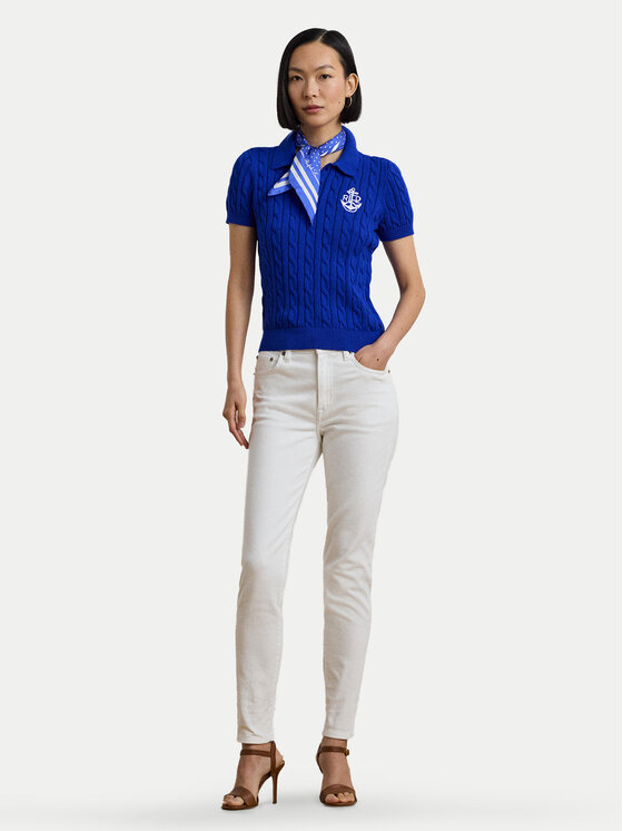 LAUREN RALPH LAUREN LAUREN RALPH LAUREN Polo majica 200957581002 Modra Slim Fit