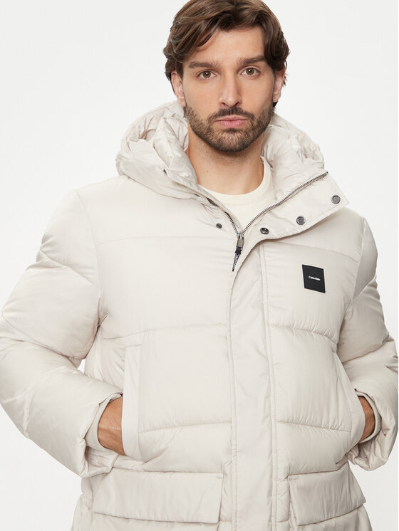 Calvin Klein Calvin Klein Pūkinė striukė K10K113465 Smėlio Regular Fit
