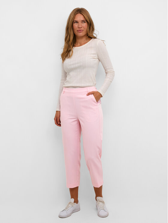 Kaffe Kaffe Spodnie materiałowe Sakura 10506127 Różowy Relaxed Fit