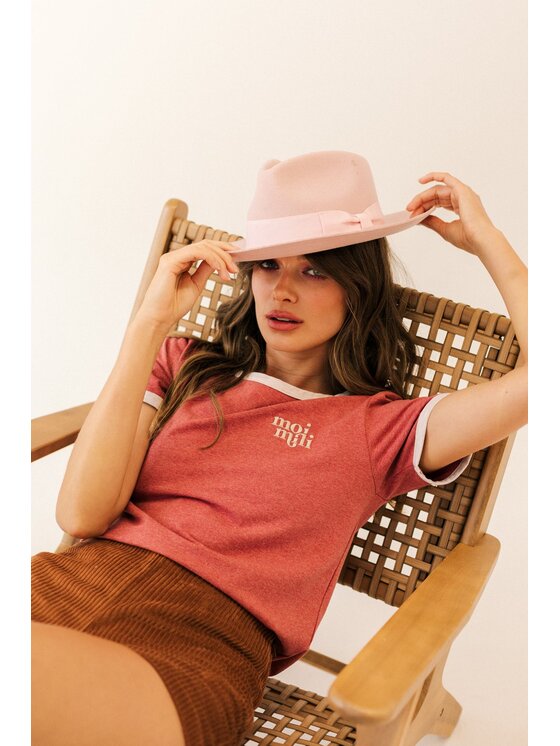 Moi Mili Moi Mili Szorty materiałowe Caramel Brązowy Basic Fit