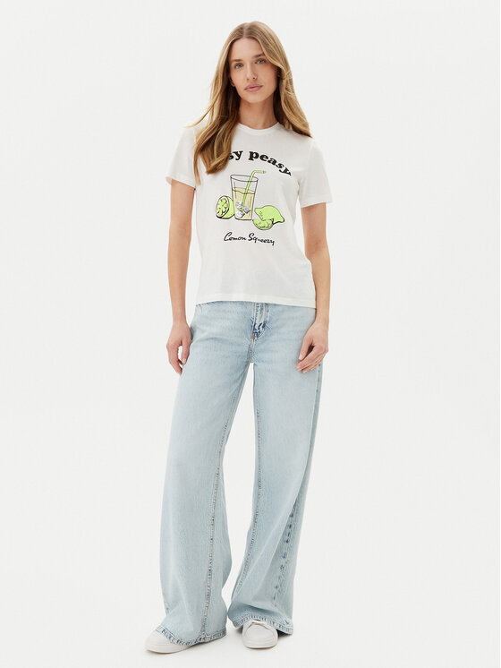 ONLY ONLY Marškinėliai Kita 15349150 Balta Regular Fit