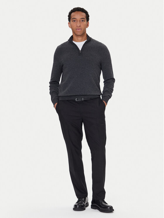 BOSS BOSS Megztinis H-Hettore 50549976 Juoda Regular Fit