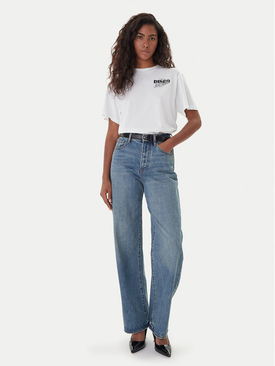 HUGO HUGO T-Shirt Vintage 50550148 Biały Relaxed Fit