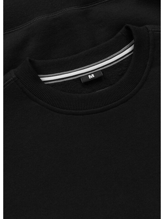 PITBULL PITBULL Bluza Small Logo Czarny Regular Fit