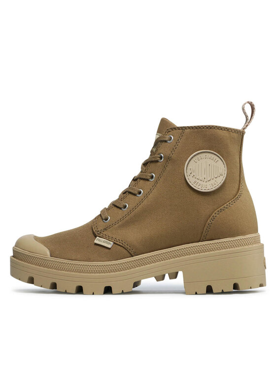Palladium Palladium Turistická obuv Pallabase Twill 96907-204-M Zelená