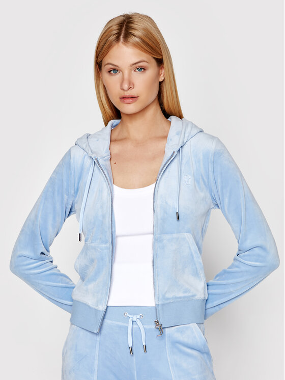 Juicy Couture Juicy Couture Bluza Robertson JCAP176 Niebieski Slim Fit