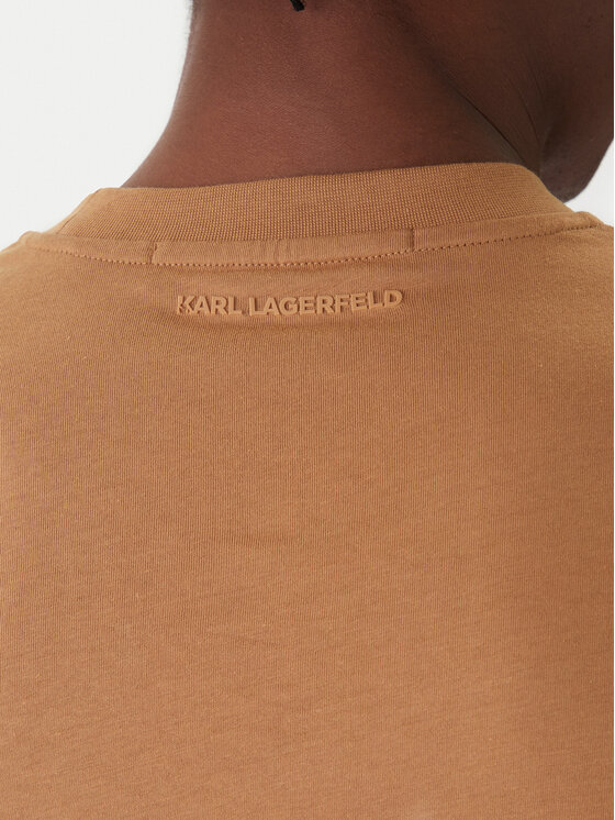 KARL LAGERFELD KARL LAGERFELD T-Shirt 755710 561224 Beżowy Regular Fit
