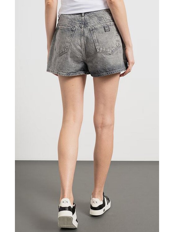 Armani Exchange Armani Exchange Šortky z materiálu 3DYJ78 Y16BZ 0903 Šedá Regular Fit