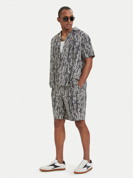 Karl Lagerfeld Jeans Karl Lagerfeld Jeans Stoffshorts B2M10053 Schwarz Relaxed Fit