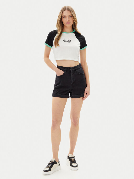 Volcom Volcom T-krekls Alix 2 B3512506 Balts Slim Fit