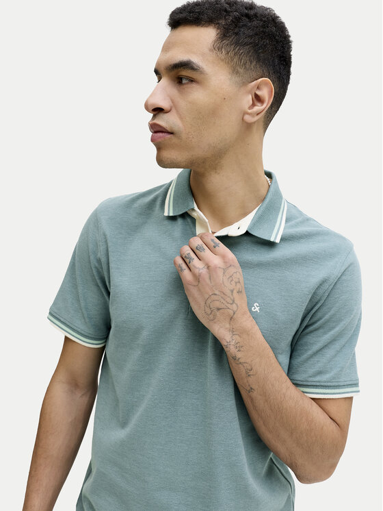 Jack & Jones Jack & Jones Polokošeľa Paulos 12136668 Zelená Regular Fit