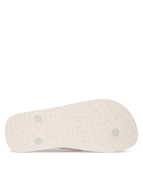 Calvin Klein Calvin Klein Žabky Arwa - Metallic Pearlised Flip Flops HW0HW02956 Bílá