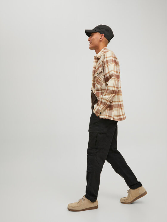 Jack&Jones Jack&Jones Hlače Ace 12216664 Crna Carrot Fit
