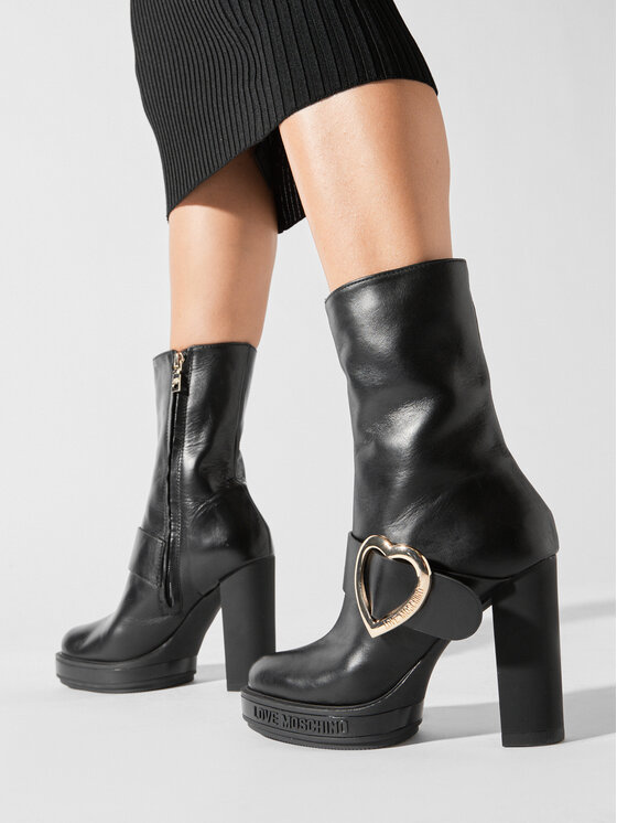 love moschino flatform ankle boots