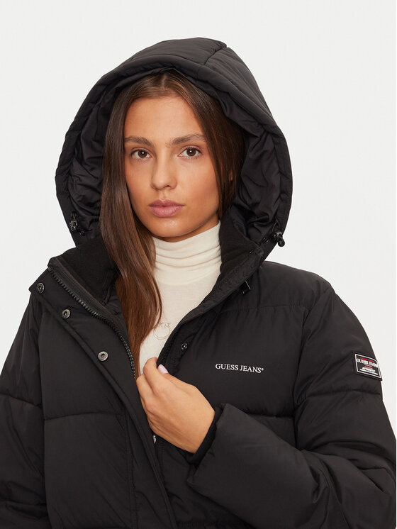 Guess Jeans Guess Jeans Winterjacke W4BL26 WGII2 Schwarz Regular Fit