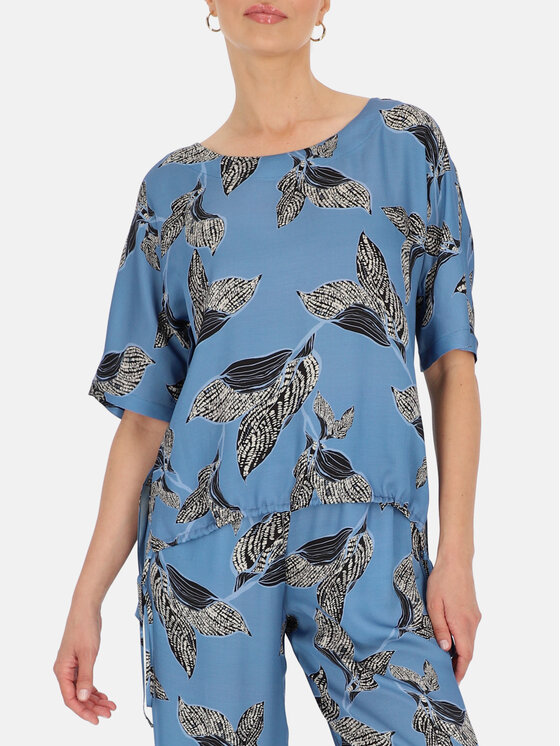 Potis & Verso Potis & Verso Bluzka Adel Niebieski Relaxed Fit