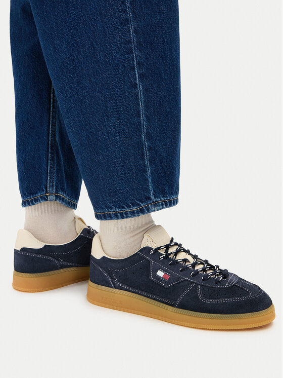 Tommy Jeans Tommy Jeans Sneakersy Mu The Greenwich Edge Suede EN0EN03050 Granatowy