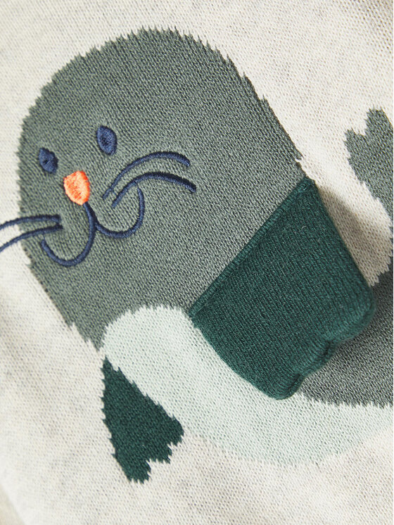 NAME IT NAME IT Svetr 13209866 Šedá Regular Fit