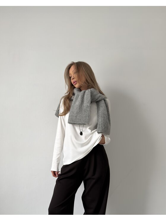 Le Songe Le Songe Longsleeve ANGIE Biały Oversize
