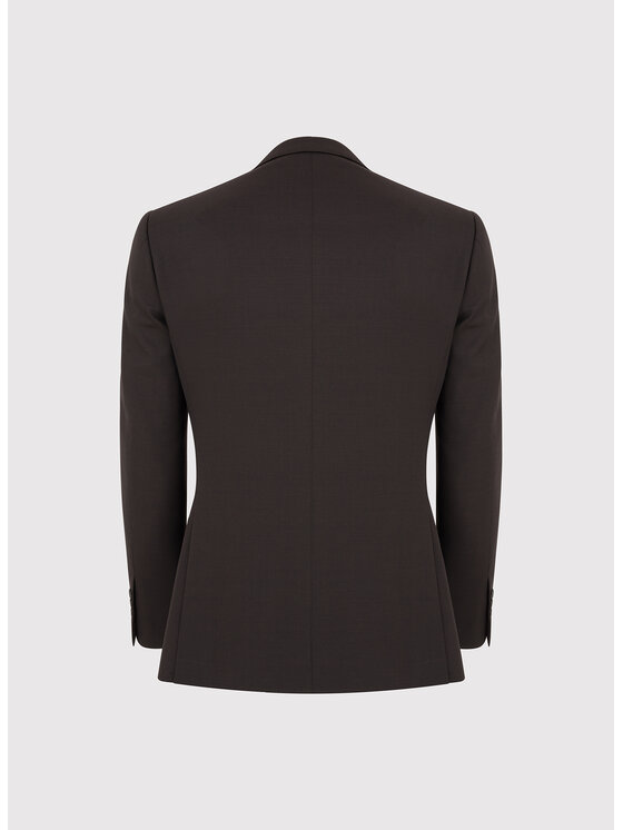 Pako Lorente Pako Lorente Garnitur P25WF-4X-008 Brązowy Super Slim Fit