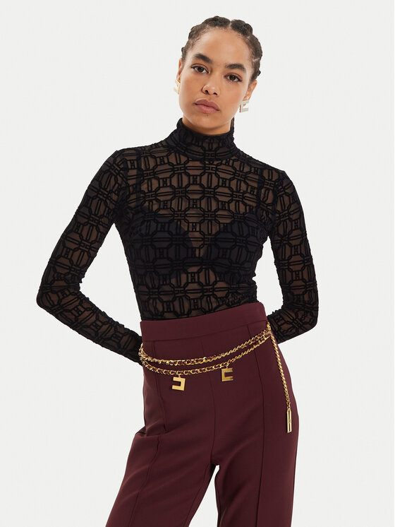 Elisabetta Franchi Elisabetta Franchi Glaustinukė BO-0144-7E2 Juoda Slim Fit