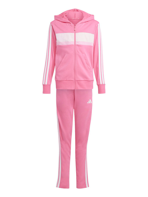 adidas adidas Tepláková souprava Seasonal Essentials Tiberio 3-Stripes French Terry JI6037 Růžová Regular Fit