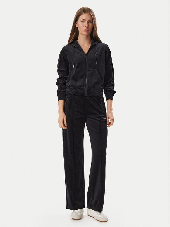 Guess Guess Majica dugih rukava V6BQ07 K6301 Crna Regular Fit
