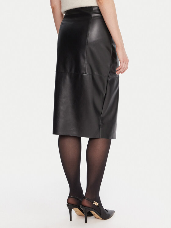 KAOS KAOS Gonna in similpelle RI1LE012 Nero Regular Fit