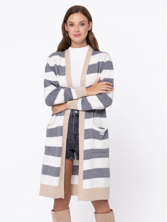 Miss LK Miss LK Sweter MISSLKK Beżowy Loose Fit