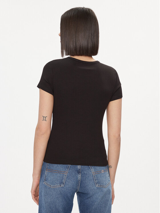Tommy Jeans Tommy Jeans T-Shirt Essential DW0DW17383 Czarny Slim Fit