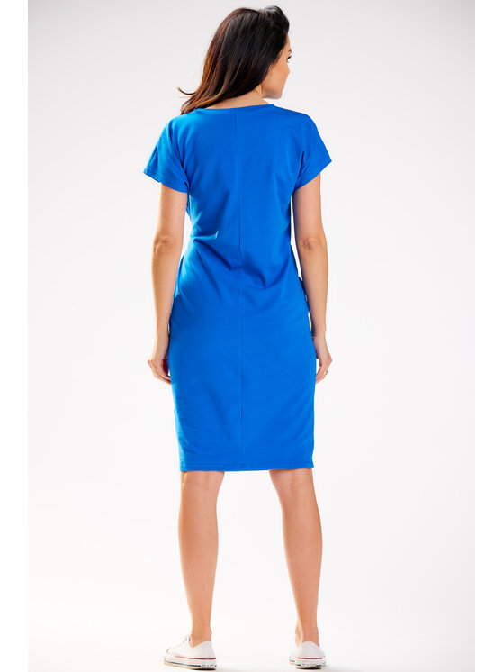 Infinite You Infinite You Sukienka letnia M302 Niebieski Basic Fit
