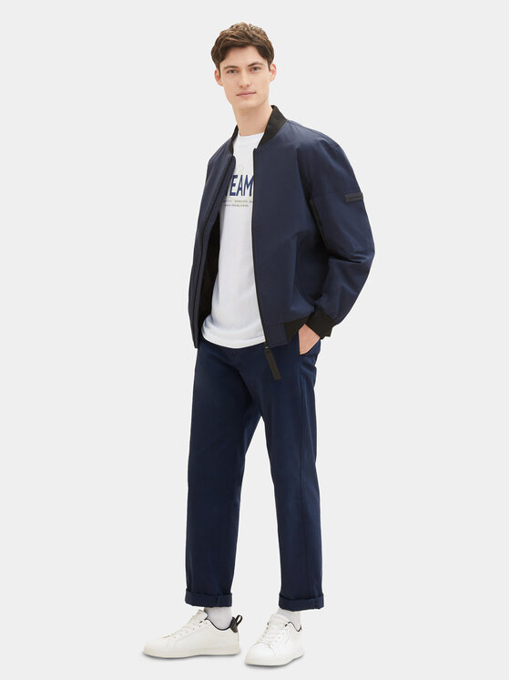 Tom Tailor Denim Tom Tailor Denim Marškinėliai 1040838 Balta Regular Fit
