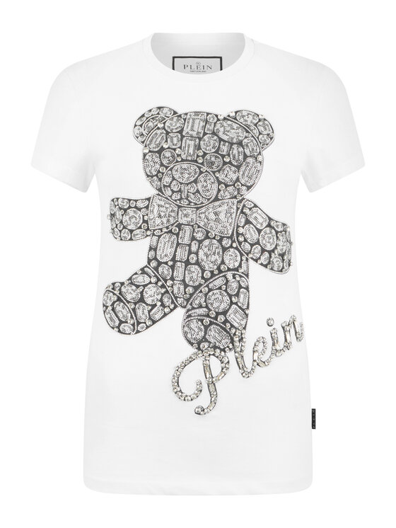 PHILIPP PLEIN PHILIPP PLEIN Tričko 31070 Biela Skin Tight Fit