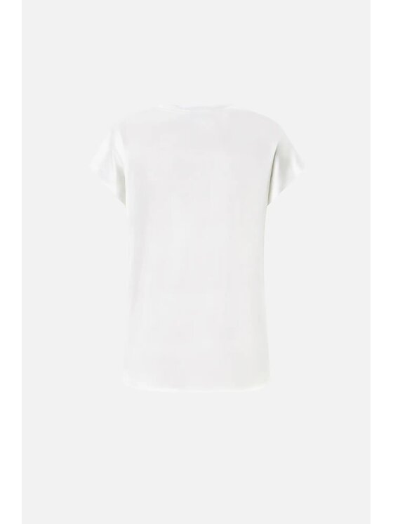 PINKO Pinko Bluzka PINKO BLUSA IN SATIN STRETCH 100100A1RIZ05 Biały Regular Fit