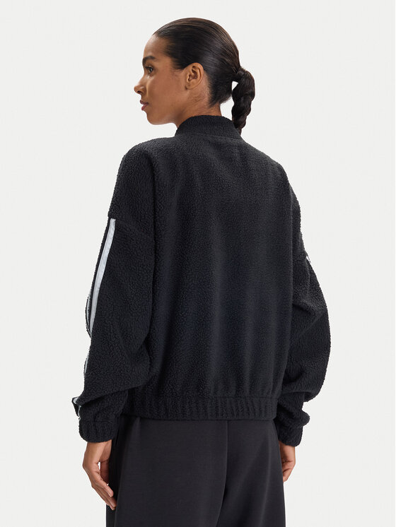 adidas adidas Džemperis ar kapuci Holiday High Pile JM1891 Melns Loose Fit