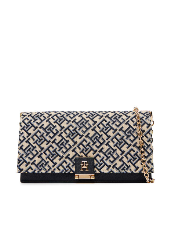 Tommy Hilfiger Tommy Hilfiger Geantă Th Her Chain Cross Jacqu AW0AW18637 Bleumarin