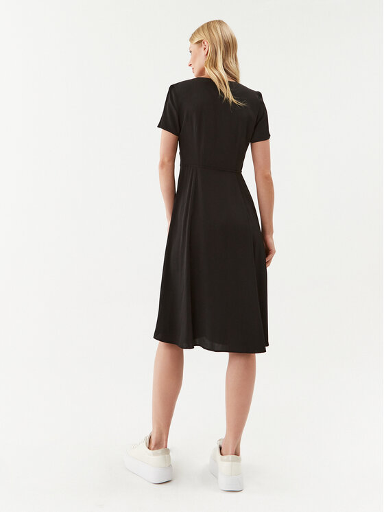 Calvin Klein Jeans Calvin Klein Jeans Ежедневна рокля J20J221140 Черен Regular Fit