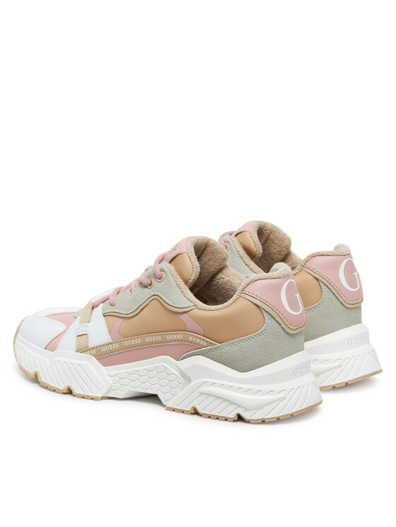 Guess Guess Сникърси FLJCAR ELE12 Бежов