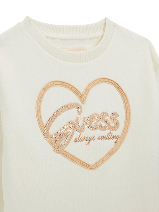 Guess Guess Pulóver K5BQ05 KAV34 Ekru Relaxed Fit
