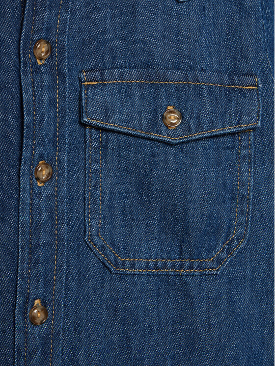 United Colors Of Benetton United Colors Of Benetton Jeans srajca 5AD6CQ02M Modra Regular Fit