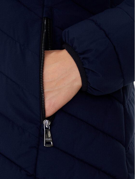 DKNY DKNY Cappotto invernale DLEMPN46 Blu scuro Slim Fit