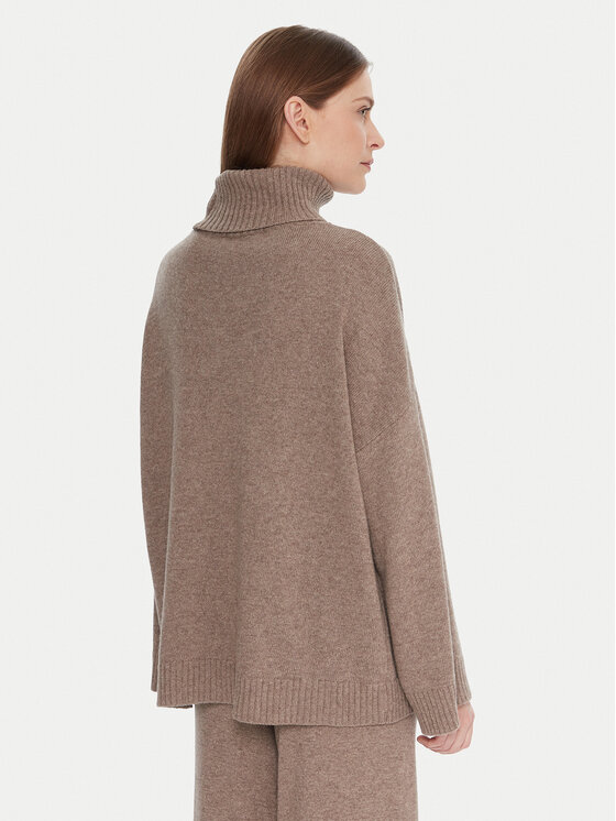 Kontatto Kontatto Rollkragenpullover 3M0961C Beige Relaxed Fit