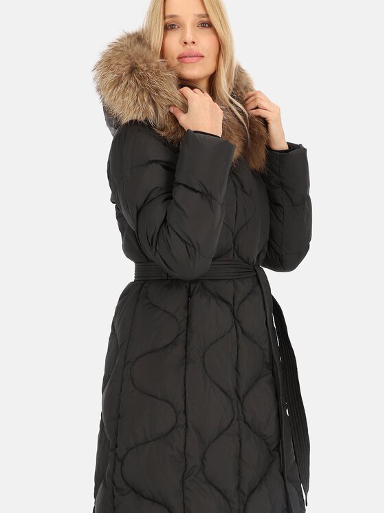 Perso Perso Dámská bunda BLH241012FXR Černá Regular Fit