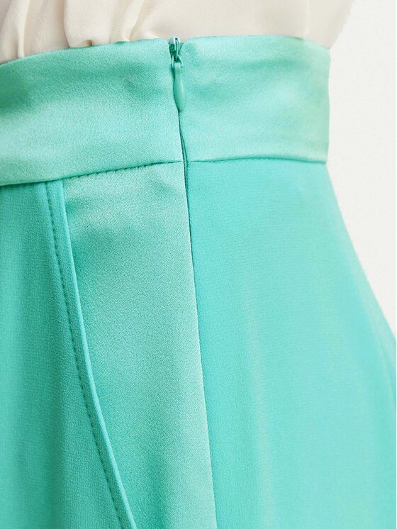 Marella Marella Pantaloni di tessuto Stampa 2613131032 Turchese Straight Fit