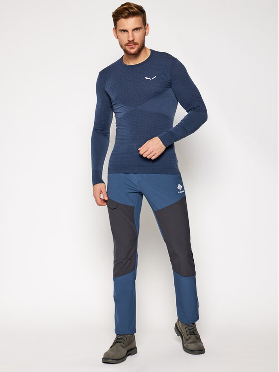 Salewa Salewa Тениска от техническо трико Zebru Responsive 27957 Тъмносин Athletic Fit