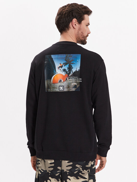 DC Shoes DC Shoes Mikina Jaakko ADYSF03107 Černá Relaxed Fit