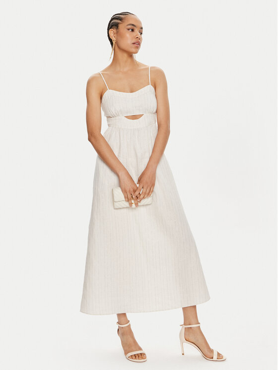 TWINSET TWINSET Ljetna haljina 241TT2224 Bijela Relaxed Fit