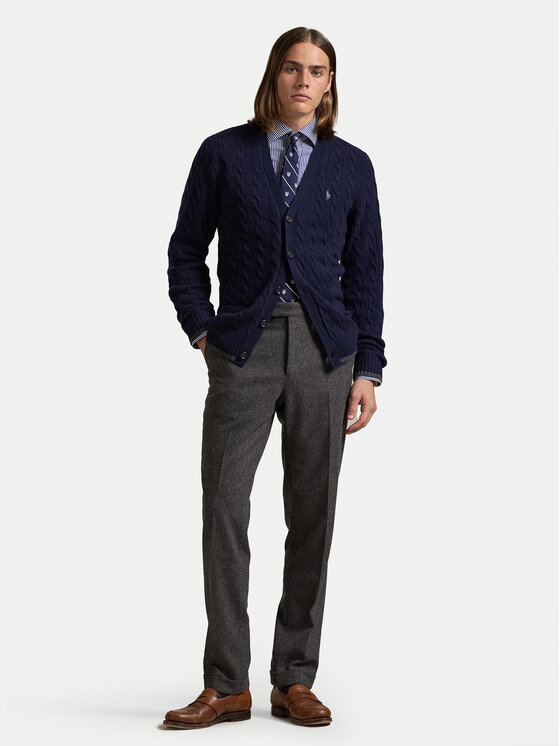 Polo Ralph Lauren Polo Ralph Lauren Kardiganas 710949808001 Tamsiai mėlyna Regular Fit