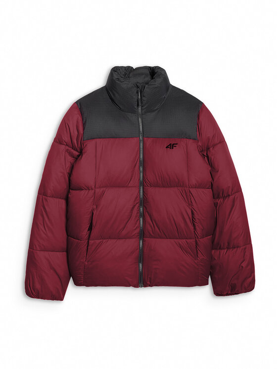4F 4F Kurtka puchowa MULTI ACTIVE Bordowy Regular Fit