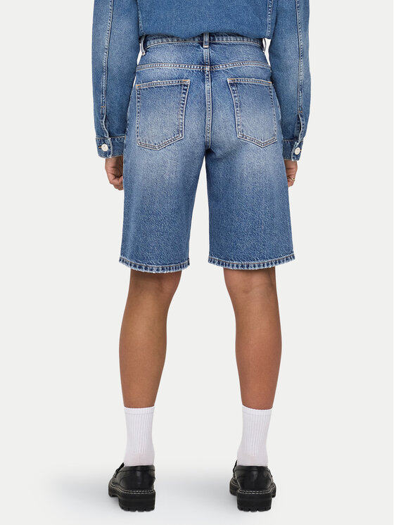 ONLY ONLY Bermudy Mate 15340976 Niebieski Baggy Fit